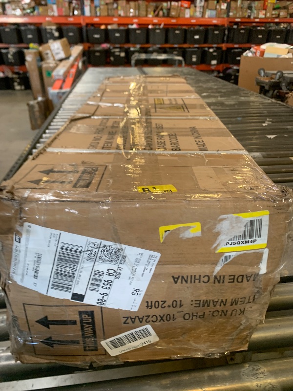 Photo 1 of 10x20ft Heavy Duty Pop Up Canopy Tent with Removable Sidewalls & Reinforced Awning, UPF 50+ All-Weather Commercial-Grade Shelter for Street Vendors, Parties, Outdoor Events with Roller Bag