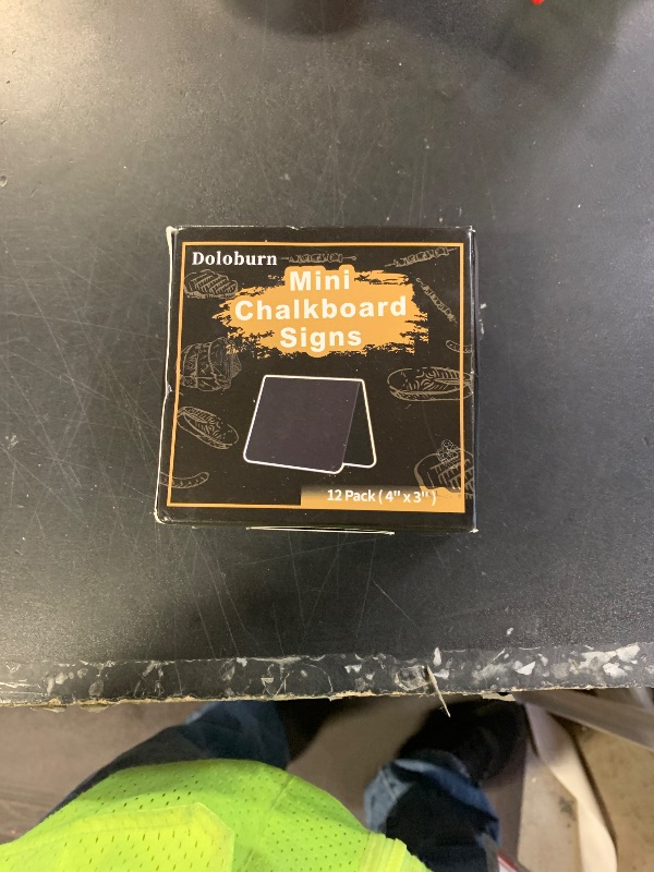 Photo 1 of 12 Pack 4"x3"Mini Chalkboard Signs for Chalk Sign for Food - Party - Buffet - Table Sign Chalkboard - Wedding - Bakery - Small