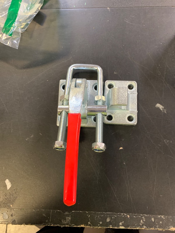 Photo 1 of 10.2 Inch Heavy Duty Large Toggle Clamp Latch, 7700Lbs Holding Capacity, Tire Carrier Latch, Self-Lock U-Bolt Adjustable for Trailer Latch, Machine, Smoker Lid, latches Hardware, by GENHAKON.