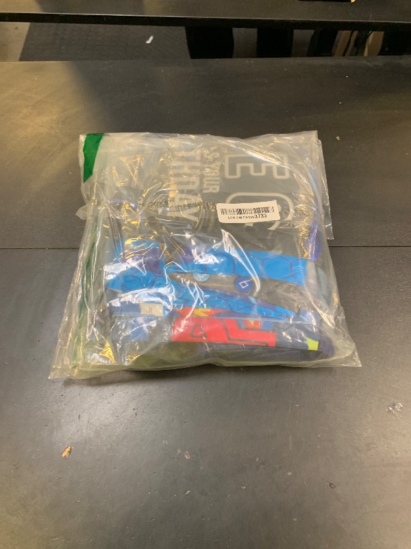 Photo 1 of 104pcs Video Game 10th Birthday Party Decoration Kit - Black and Blue Latex Balloons, 10th Happy Birthday Gaming Backdrop, Tablecloth, Foil Number 10 & Gamer & Star Balloon for Boys Girls