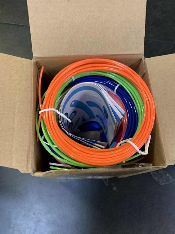 Photo 1 of 1.75mm 3D Pen Filament Refills Compatible with SCRIB3D P1/ADV MYNT3D Basic/Super/Pro, 20 Colors, 260ft, 13ft per Color, Comes with 2 Finger Caps & Stencil