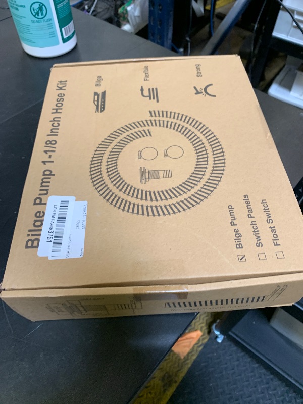 Photo 1 of 1100 GPH Automatic Boat Bilge Water Pump 12V, 1-1/8 Inch Dia Bilge Pump Plumbing Kit with 6FT Hose, 2 Clamps, Thru-Hull Fitting, Ideal for Fishing Boats, Cruisers, Runabouts, Yachts