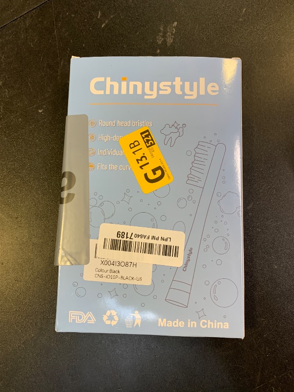 Photo 1 of 10 PCS iO Toothbrush Replacement Heads, Compatible with Oral B iO Toothbrush, Suitable for Oral B iO 3/4/5/6/7/8/9/10 Series Electric Toothbrushes, Black