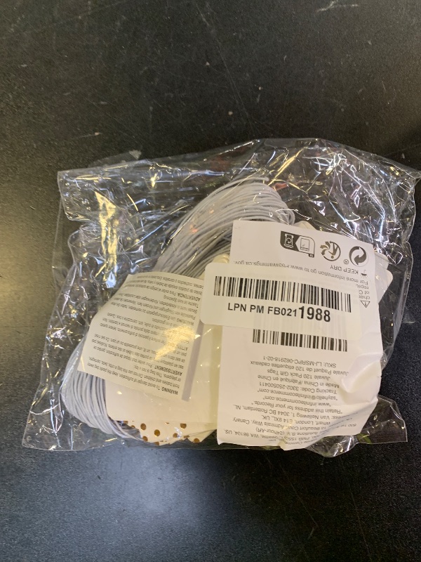 Photo 1 of 120 Pcs Gold Foil Paper Gift Tags with String for Christmas, Weddings, Party Favors, Stripes and Polka Dots Design (1.8 x 3.2 in)