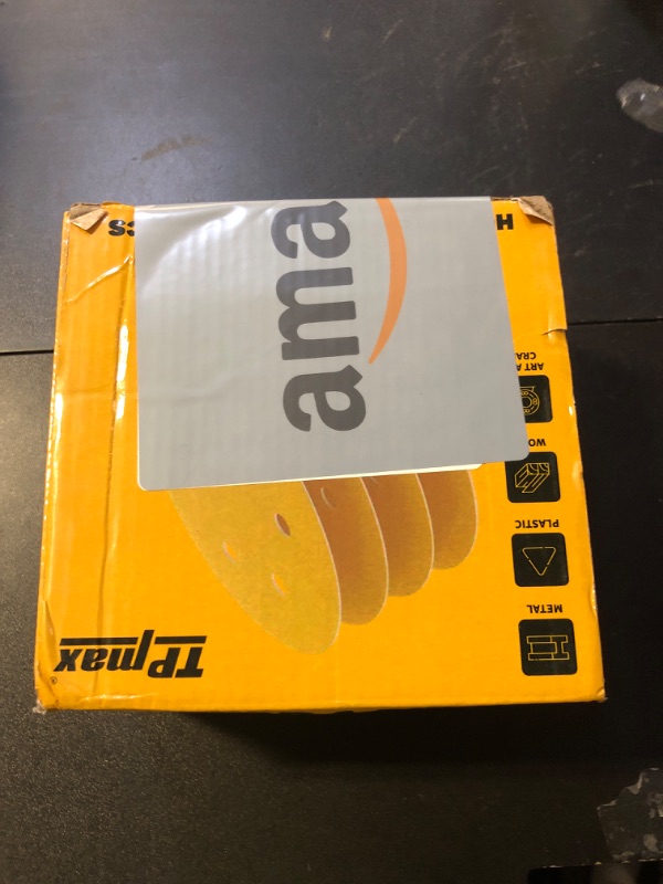 Photo 1 of 100PCS 6 Inch 320 Grit 150mm 6 Hole Sanding Discs Sandpaper - Premium Gold Round Hook and Loop for Random Orbital Sander - Ideal for Wood, Metal, Automotive