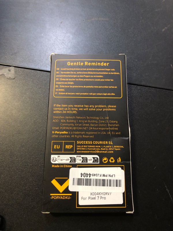 Photo 1 of [2+2 Pack] for Google Pixel 7 Pro Screen Protector, Ultra Clear, Fingerprint Compatible, Anti-Scratch, Case Friendly