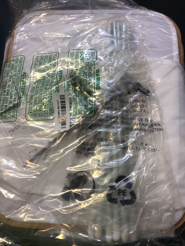 Photo 1 of 100L Large Laundry Hamper with Lid and Liner Bag, 27.6" Tall Laundry Basket with Handle, Waterproof and Collapsible Cloth Hamper for Bedroom and Bathroom, White