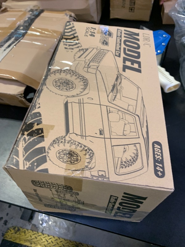 Photo 1 of 1/14 RC Rock Crawler 4X4 LD1297 4WD Off Road Truck, 2.4G RC Climbing Car RTF Full Proportional Vehicles with LED Lights Hobby Toys for Adults