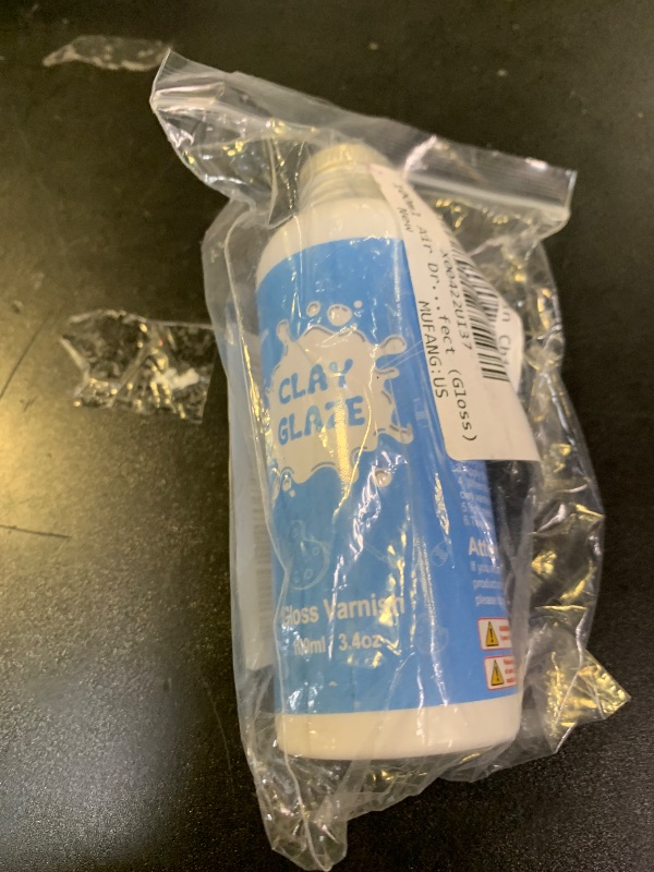 Photo 1 of 100ml Air Dry Clay Glaze, Air Dry Clay Varnish Can Not Only Used to Prevent Clay Cracking, Scratches, and Wear, It Can Also Having a Gloss Glaze Effect (Gloss)