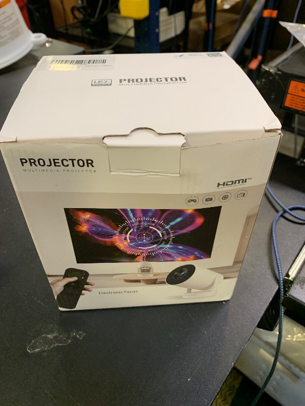 Photo 1 of [Electric Focus]Mini Portable Projector with 4K Support, Bluetooth 5.4 WIFI6, 5watt Sound Base Speaker, 260 ANSI, Android 11, 210° Rotation , Auto Keystone Correction Video Projector HY300 PLUS