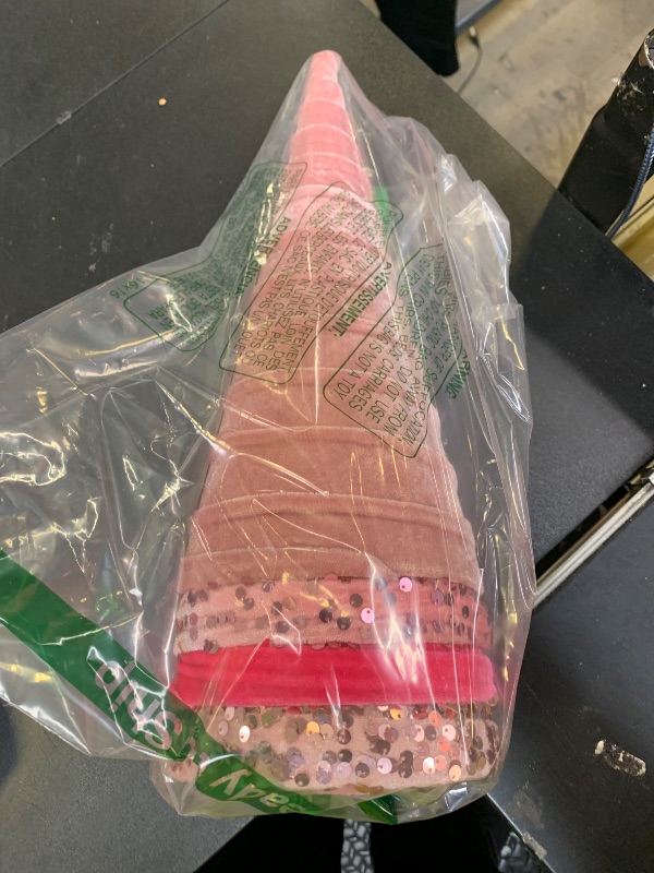 Photo 1 of Ireer 12 Pcs Christmas Velvet Trees Set Various Size Velvet Cone Modern Decorations Indoor Table Tree Centerpiece Minimalist Xmas Holiday Winter Home Decor(Pink)