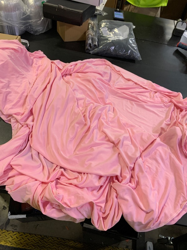 Photo 1 of 1 pink table cover unknown size 