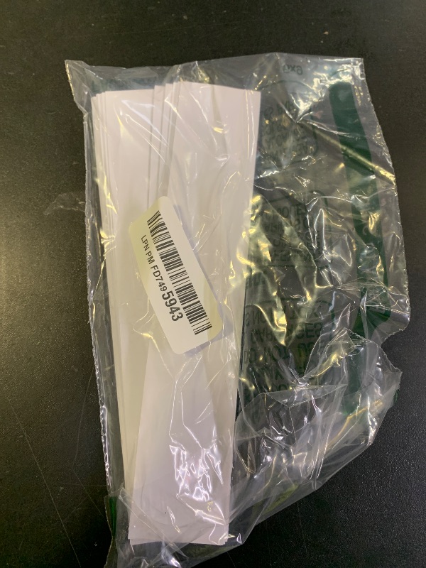 Photo 1 of 100 Pack Money Bands, White Self Adhesive Currency Straps, Money Straps for Bills Wrappers, Blank