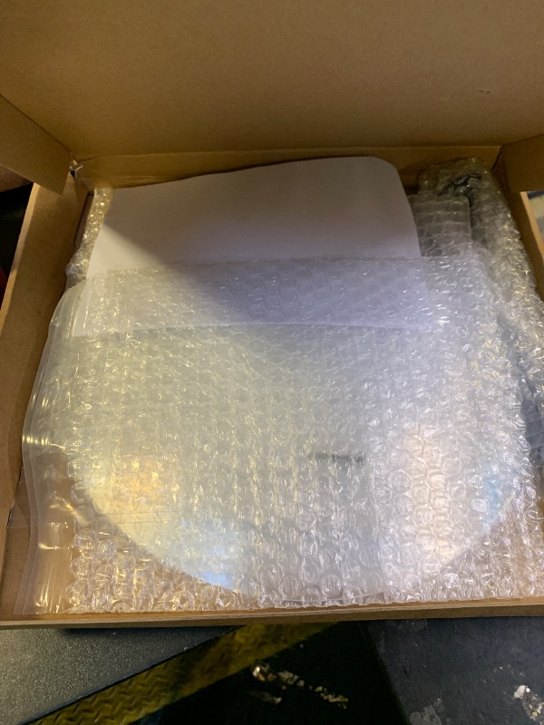 Photo 1 of 11.65 Inch Frameless 1.8mm Thick Acrylic Convex Mirror - Adjustable Wide Angle View Indoor Security Mirror for Garage Parking Warehouse Office and Corner Security Traffic