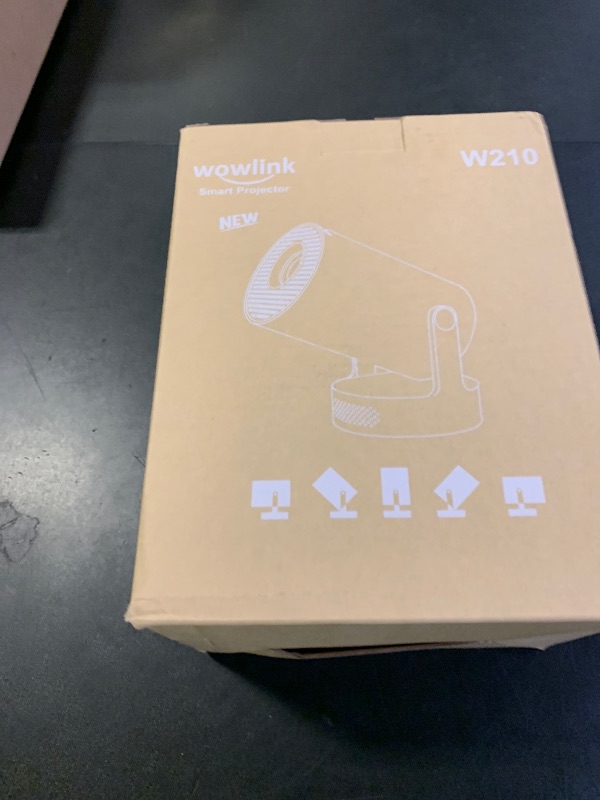 Photo 1 of [Built-in Apps & 2025 Upgraded] Mini Projector with WiFi 6 and Bluetooth 5.4 Support 4K 1080P Auto Keystone 180° Rotatable Projector Portable Compatibile with HDMI/TV Stick/Memory Stick/Laptop, White