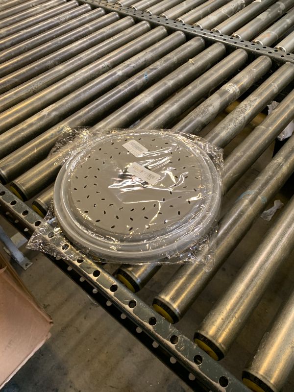 Photo 1 of 12“ Large Microwave Splatter Cover & Silicone Mat,12 Inchs Vented Collapsible Guard dish Plate lid & Round Kitchen mat for food