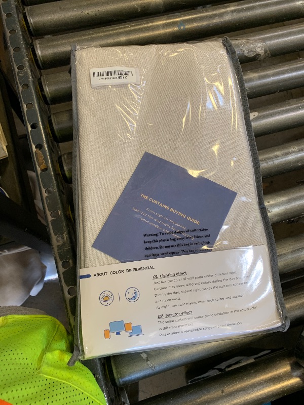 Photo 1 of 100% Blackout Shield Linen Blackout Curtains for Bedroom 96 Inches Long, Back Tab/Rod Pocket Living Room Drapes, Thermal Insulated Blackout Curtains 2 Panels Set, 50" W x 96" L, Beige