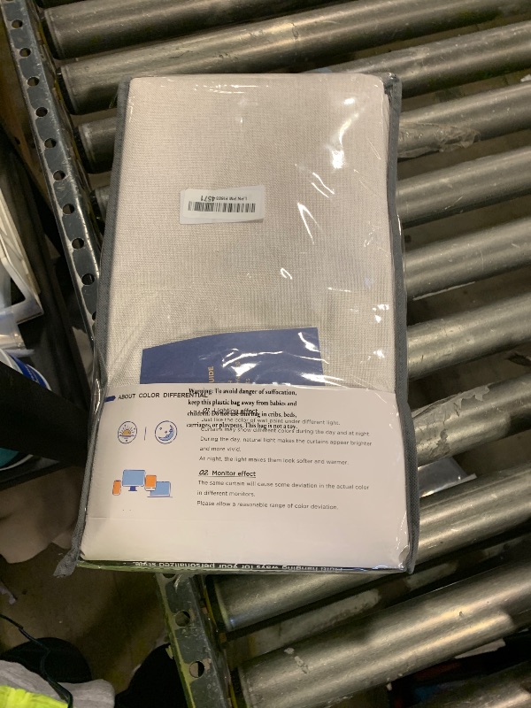 Photo 1 of 100% Blackout Shield Linen Blackout Curtains for Bedroom 96 Inches Long, Back Tab/Rod Pocket Living Room Drapes, Thermal Insulated Blackout Curtains 2 Panels Set, 50" W x 96" L, Beige