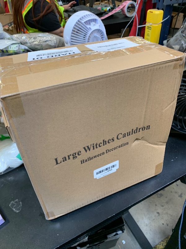 Photo 1 of 10 in 1 (12.8", 9.8", 7.6", 5.7", 2.7") Package Halloween Cauldron Large Black Plastic Witches Cauldron Candy Bowl Candy Holder for Halloween Hocus Pocus & St. Patrick’s Day Party Favors Decor