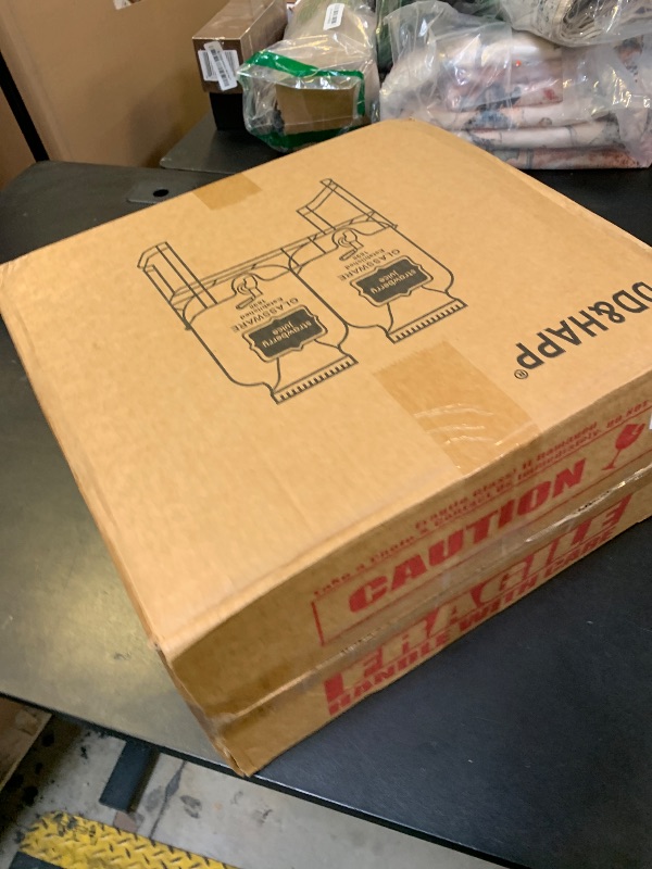 Photo 1 of 1 Gallon Glass Drink Dispensers For Parties 2PACK.Beverage Dispenser,Glass Drink Dispenser With Stand And Stainless Steel Spigot 100% Leakproof.Lemonade Dispenser With Ice Cylinder.Laundry Detergent