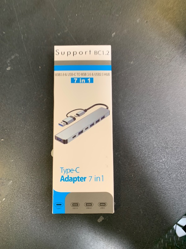 Photo 1 of ?Upgrade? USB C/USB Hub, BERLAT Aluminum 7 in 1 USB C & USB Hub with USB 3.0, USB 2.0 Ports for PC/Laptops/MacBook Pro/Air/iMac/iPad and More Devices