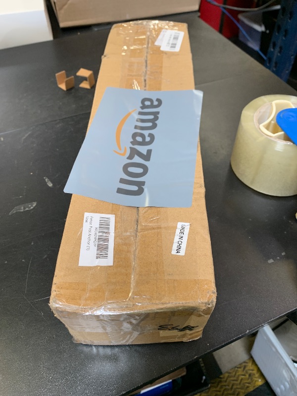 Photo 1 of 1 Pcs 4x4 Fence Post Anchor Ground Spike 16"(Inner Size 3.6"x3.6") Black Powder Coated–Mailbox Post Anchors, for Deck,Fence,Railing,Mailbox..