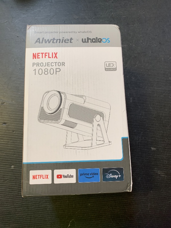 Photo 1 of [Netflix Licensed] Smart Mini Projector 320ANSI Native 1080P 4K Support with Official Apps, Portable Projector with WiFi and BT for Home Theater/Outdoor/Bedroom HY320 NTV