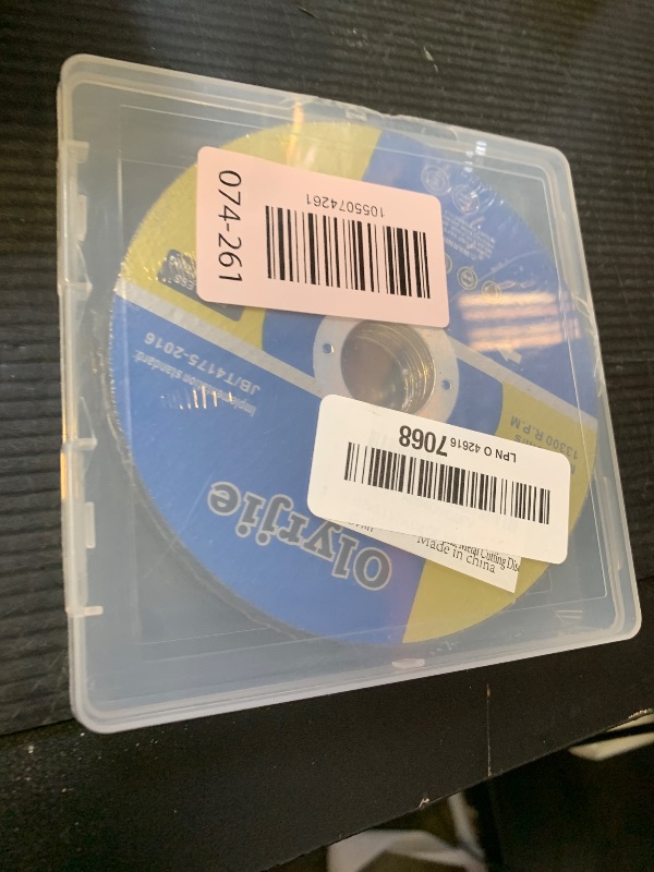 Photo 1 of 10 Pack 4 1/2 in Cut Off Wheel Cutting Wheels for Angle Grinders, Ultra Thin Grinding Wheels, Metal Cutting Discs