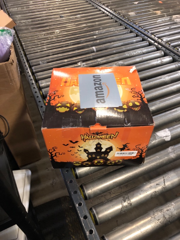 Photo 1 of 11FT Halloween Inflatable, Giant Halloween Inflatables Archway, Inflatables Blow Up Scary Pumpkin with Ghost and Cat for Lawn Garden Yard Holiday Party Decoration