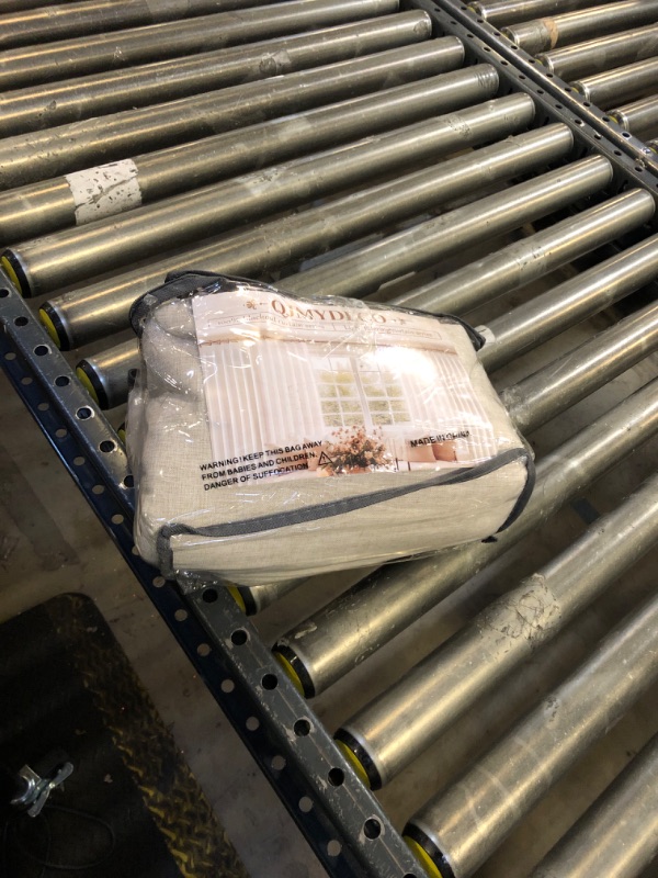 Photo 1 of 100% Blackout Curtains 84 Inch Length 2 Panels Set Farmhouse Style for Bedroom Windows/Living Room Thermal Insulated Neutral Boho Drapes Linen Blend Natural Ivory 7ft Long Hook Belt Pleated/Back Tab