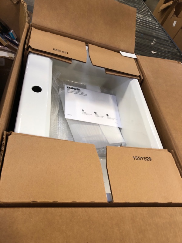 Photo 1 of Riverby 33" Drop In Single Basin Cast Iron Kitchen Sink with Two Basin Racks