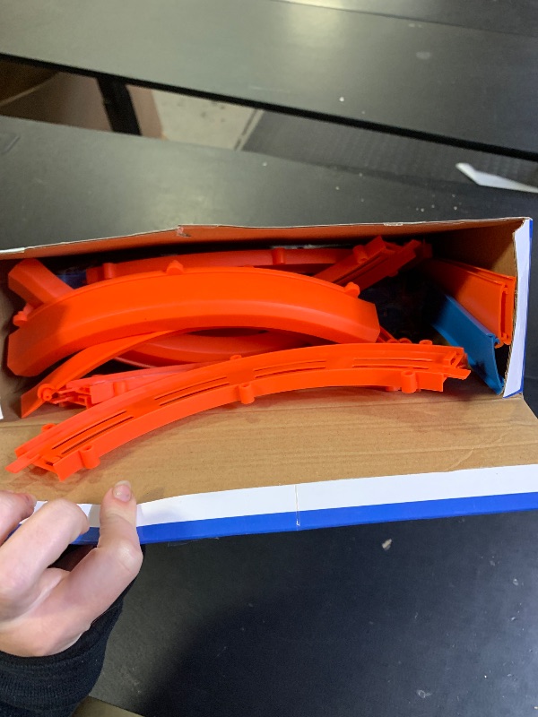 Photo 1 of ?Slot Car Race Track Sets with 360° Thrill Loops & 4 High-Speed Cars, 64 Pcs Large Flexible Racing Track for Kids Ages 3-5 4-8 8-12, Race Car Toys Gift for Boys Girls Birthday Christmas