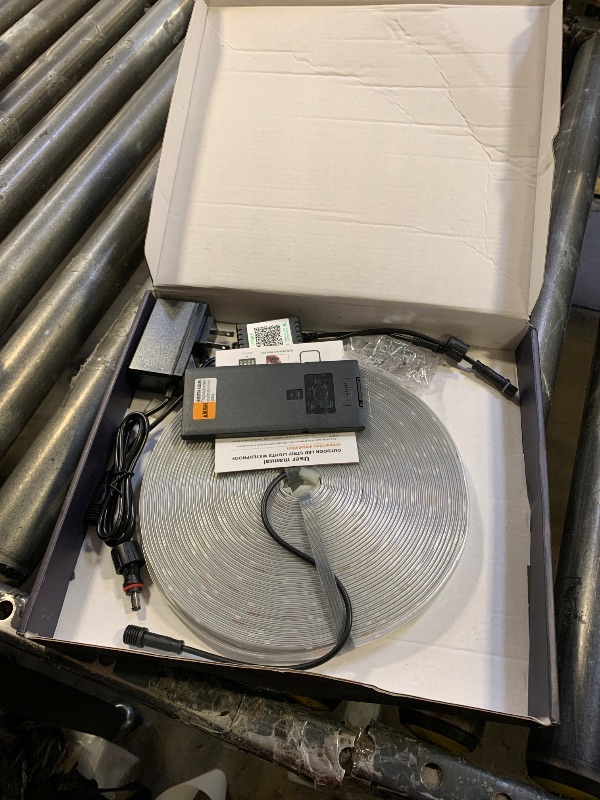 Photo 1 of 100Ft Outdoor LED Strip Lights Waterproof,Music Sync RGB IP68 Outside Led Light Strips Waterproofs with App and Remote,Exterior Led Rope Lights Waterproof for Deck,Balcony,Roof,Garden,Pool