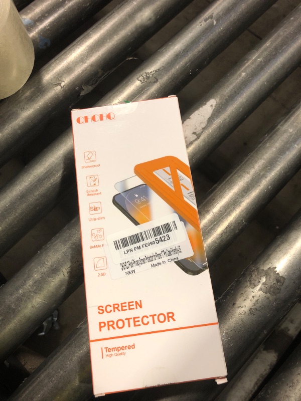 Photo 1 of [1-Second Auto-Install] QHOHQ 3 Pack Privacy Screen Protector for iPhone 17 Pro [6.3 Inch] + 1 Set Camera Lens Protector, 25° Anti Spy Tempered Glass, [12FT Military Grade Shatterproof], Case Friendly