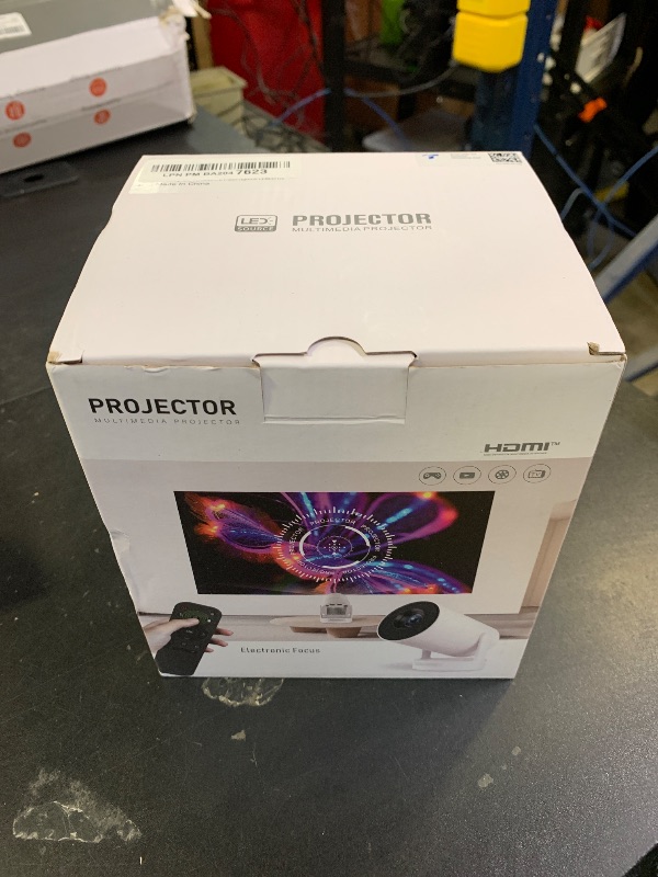 Photo 1 of [Electric Focus]Mini Portable Projector with 4K Support, Bluetooth 5.4 WIFI6, 5watt Sound Base Speaker, 260 ANSI, Android 11, 210° Rotation , Auto Keystone Correction Video Projector HY300 PLUS