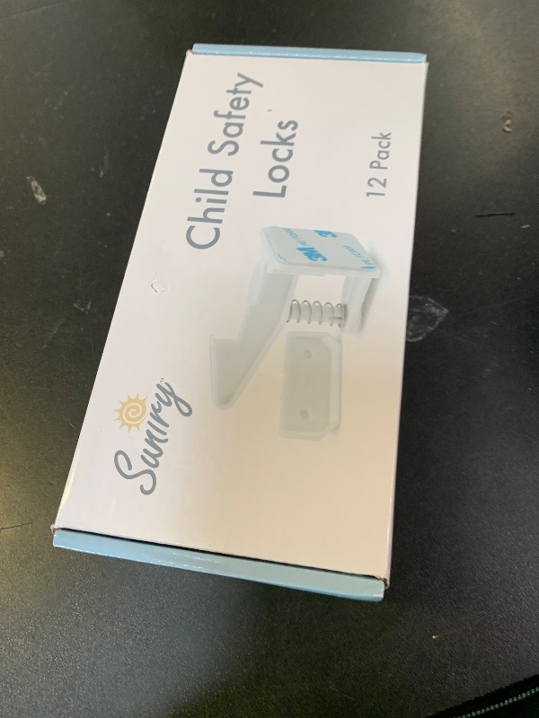 Photo 1 of 12 Pack Cabinet Locks Child Safety | Baby Safety Cabinet Locks NO Drilling 3M Adhesive Baby Proof Drawer Lock Child proofing cabinets latches for Kids Latch for Drawers & Door Child Safety Locks