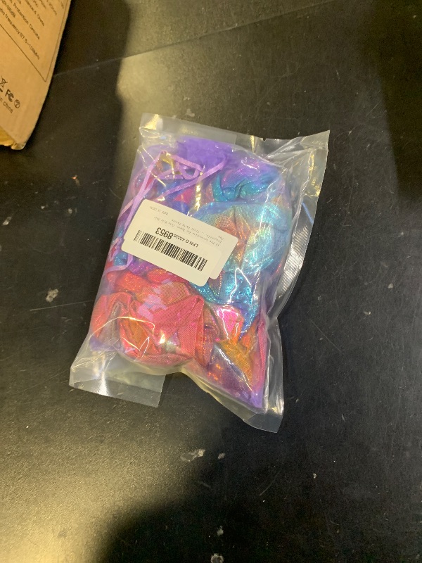 Photo 1 of 12 Pcs Scrunchies for Women, Cute Bulk Hair Scrunchie, Shiny Metallic Elastic Hair Bands, Girls Hair Accessories for Ponytail Holder, Colorful Hair Scrunchies for Girls Party Favors