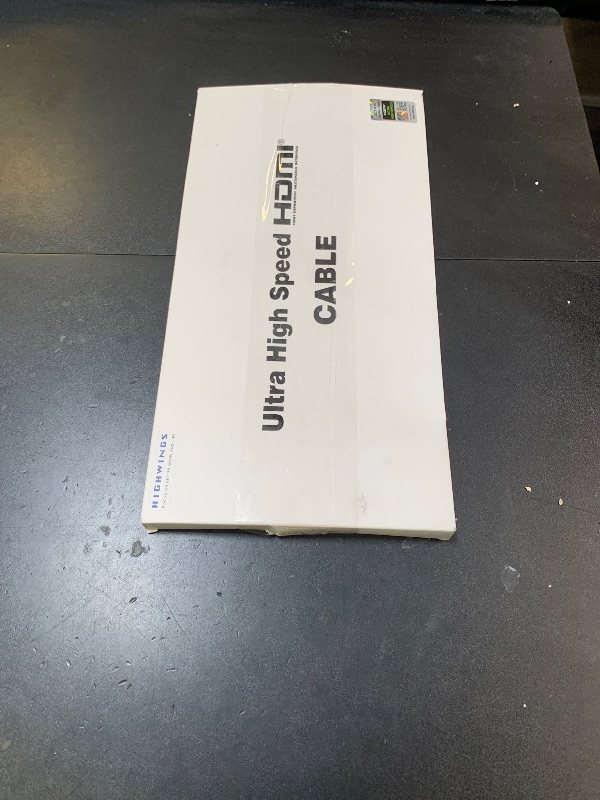 Photo 1 of 10K 8K HDMI 2.1 Cable 2-Pack 6.6FT, Highwings Certified 48Gbps Ultra High Speed Slim HDMI Cord,Support 4K@120Hz 8K@60Hz, HDCP 2.2&2.3, Dynamic HDR,eARC,DTS:X, Compatible with Roku TV/HDTV/PS5/Blu-ray