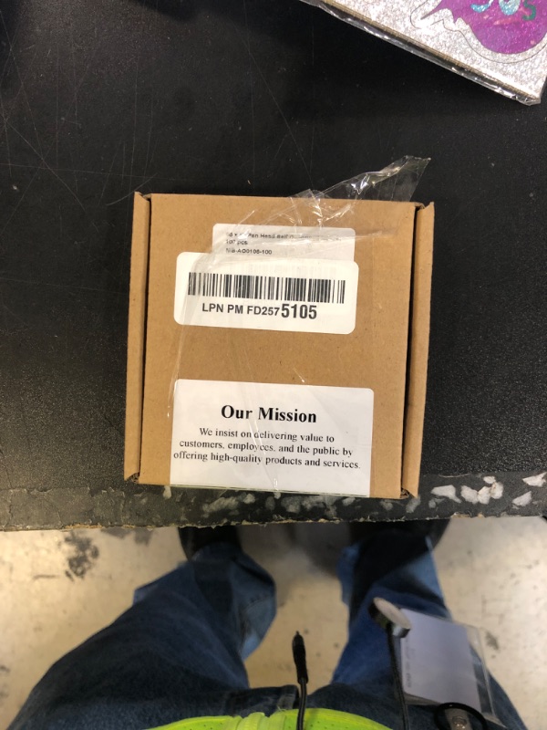 Photo 1 of #6 x 1 (100 pcs) Pan Head Self Drilling Screws for Metal, Phillips Drive Self Tapping, Sheet Metal Tek Screws, 410 Stainless Steel, Full Thread, No Pre-drilled Needs