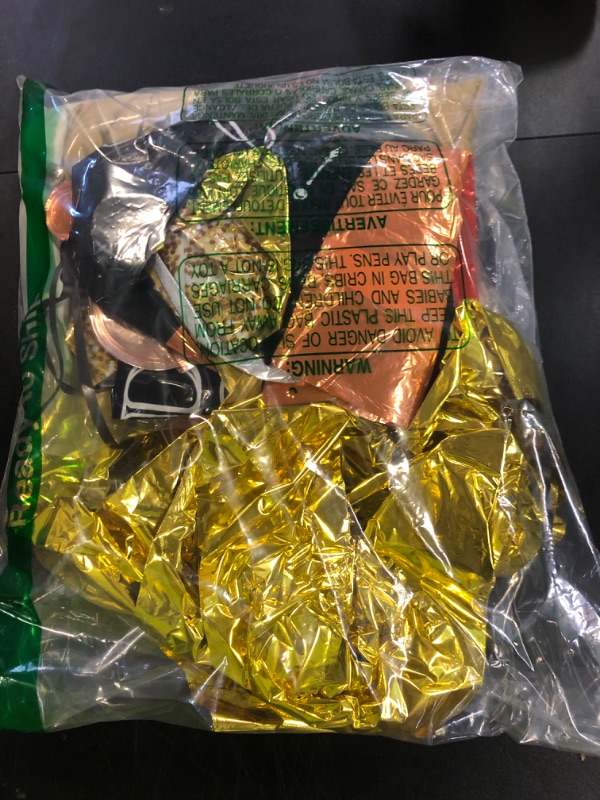 Photo 1 of 108pcs 21st Birthday Decorations for Him with Number 21 Foil Balloon Fringe Curtains White Black and Gold 21st birthday Balloons