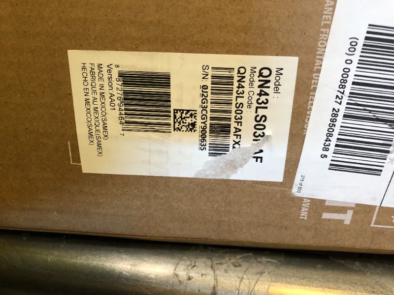 Photo 1 of **PARTS ONLY**Samsung 43-Inch Class The Frame LS03F 4K QLED Smart TV (2025 Model) Slim Fit Wall Mount, Modern Frame Design, NQ4 AI Gen2 Processor, Art Mode, Artful Picture Quality, Samsung Vision AI, Alexa Built-in