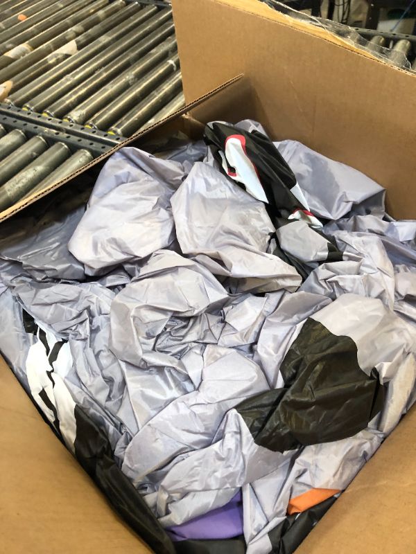 Photo 1 of 12 FT Halloween Inflatables, Scary Skeleton Archway Halloween Inflatable Outdoor Decoration, Build-in LEDs Spooky Blow Up Yard Halloween Arch for Decor Outside Holiday Party Garden Lawn