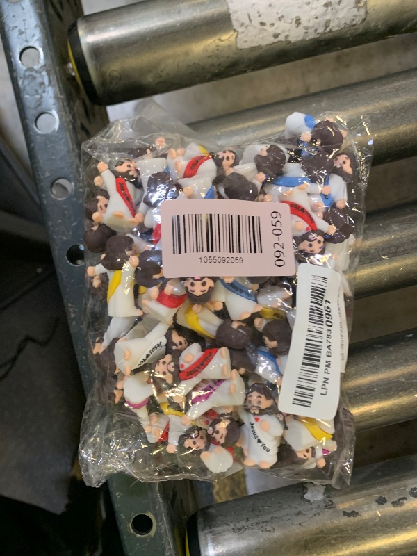 Photo 1 of 105 PCS Little Jesus Figures,Mini Jesus Figurines - Tiny Statues for Easter Egg Stuffers,Religious Gifts,Parties,Baptism Gifts,Multicolor Miniature Decorations,Hide and Seek Figurines?Multicolor?