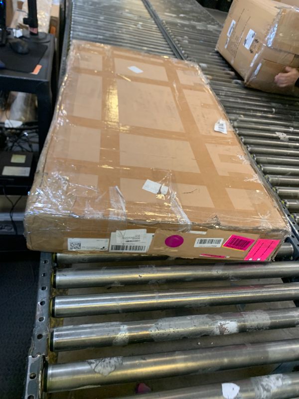 Photo 1 of *SOLD FOR PARTS* Claiks Glass Standing Desk with Drawers, 48×24 Inch Adjustable Stand Up Desk, Quick Install Home Office Computer Desk with USB Ports, White