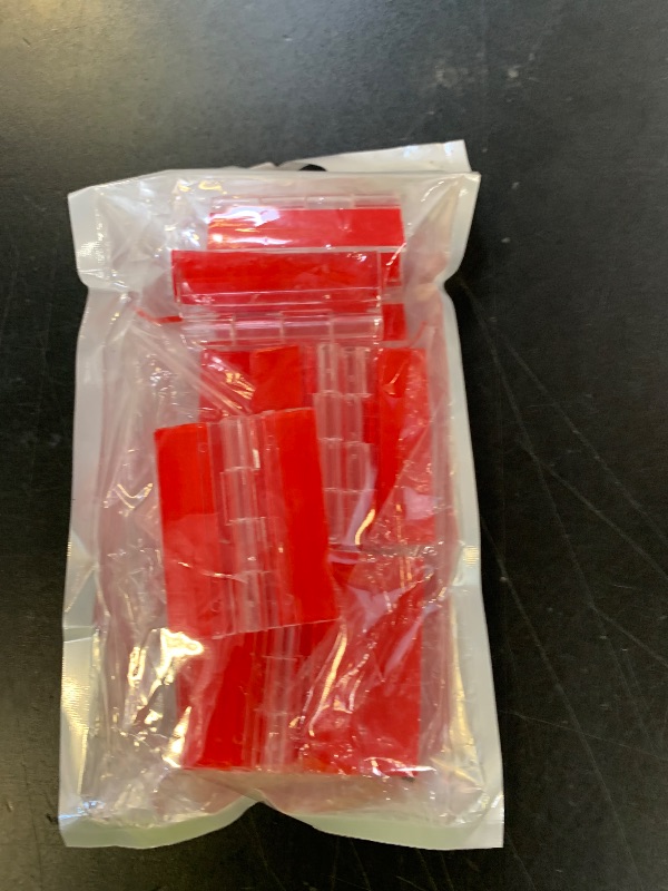 Photo 1 of 12 Pcs Acrylic Self Adhesive Small Transparent Continuous Hinge Tools for Cabinet Drawer Furniture DIY Display Stand 45x35 mm