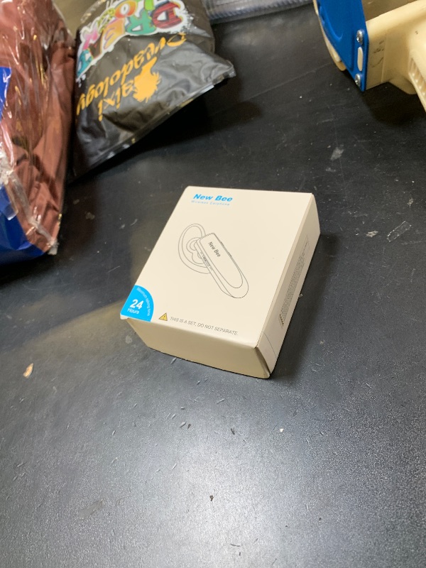 Photo 1 of [2 Pack] Bluetooth Earpiece Wireless Handsfree Headset V5.0 24 Hrs Driving with Mic 60 Days Standby Bluetooth Headset for iPhone Android Samsung Driver