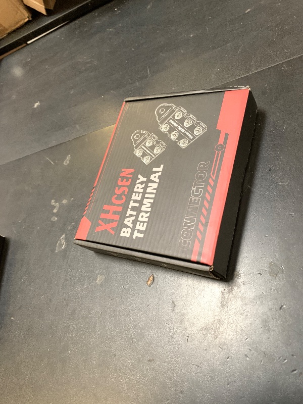 Photo 1 of 12-Way Battery Terminal Connectors with Bolt Down Ends or Threaded Studs, Heavy-Duty 8AWG to 4/0 AWG Battery Terminals-Universal for Copper and Aluminium Wires,M8 or 5/16”-18