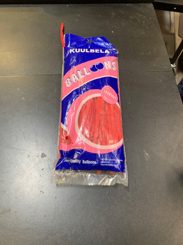 Photo 1 of 100pcs Red 260 balloons, Thickening Latex Long Twisting Balloons for Animal Model for Halloween Xmas Presents, Animal Shape Weddings, Birthdays Clowns.