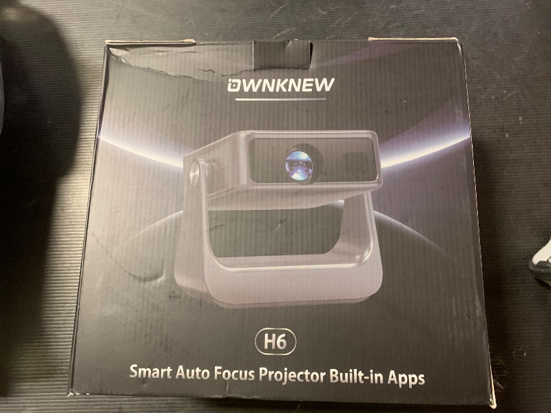 Photo 1 of ?Buit-in Google TV & Voice Control?Smart Projector with WiFi 6 and Bluetooth, 4K Support Movie Outdoor Projectors Compatible with Netflix/Prime Video/YouTube, Auto Focus Home Proyector 180°Stand