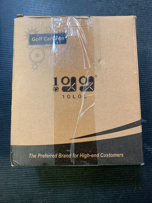 Photo 1 of 10L0L Golf Cart Fan for All Golf Carts with 56Hrs Runtime - 8000mAh Battery, 3-Speed Cooling, Built-in LED Light, Power Bank Function - Stable ABS Design